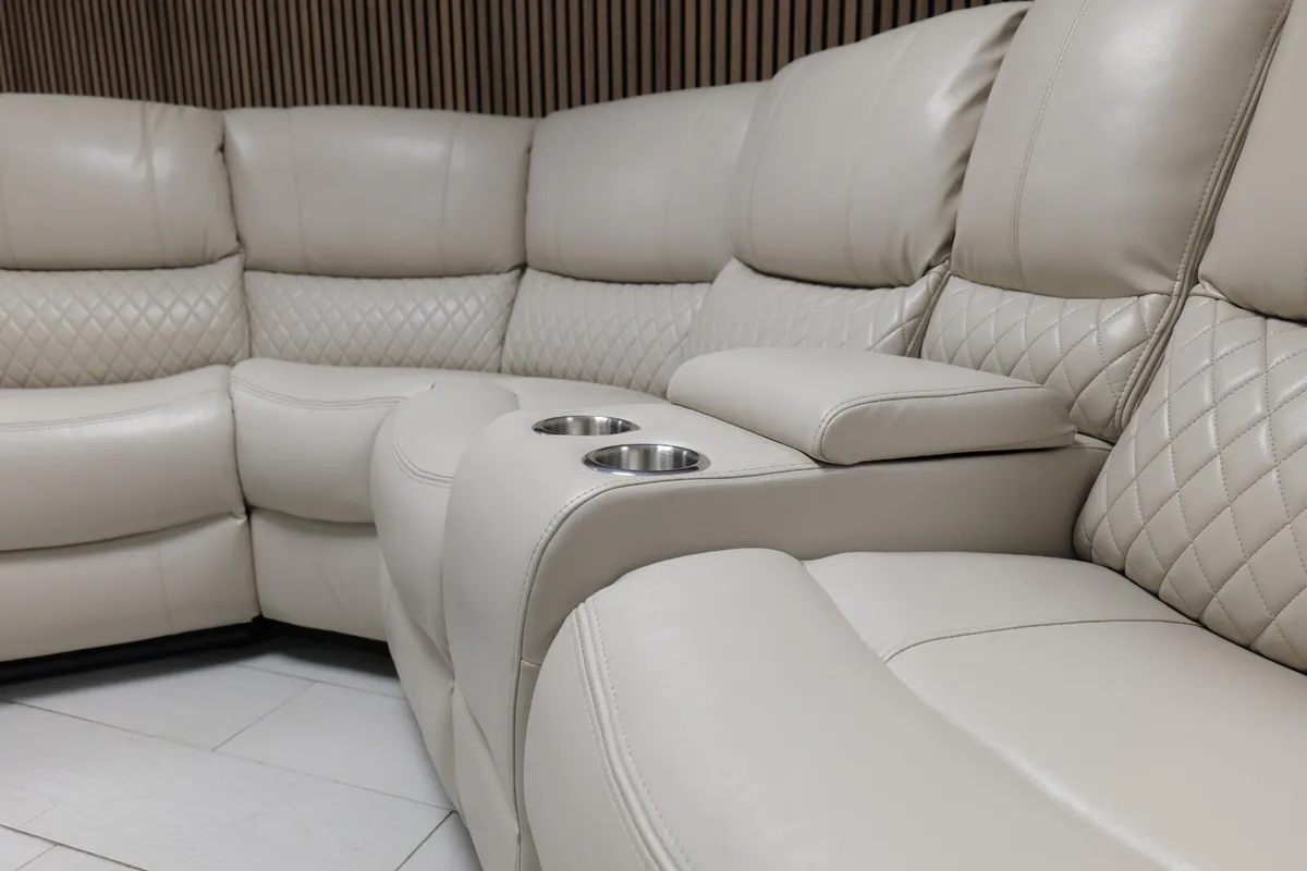 Light Beige Rita Corner Recliner Sofa - Image 3