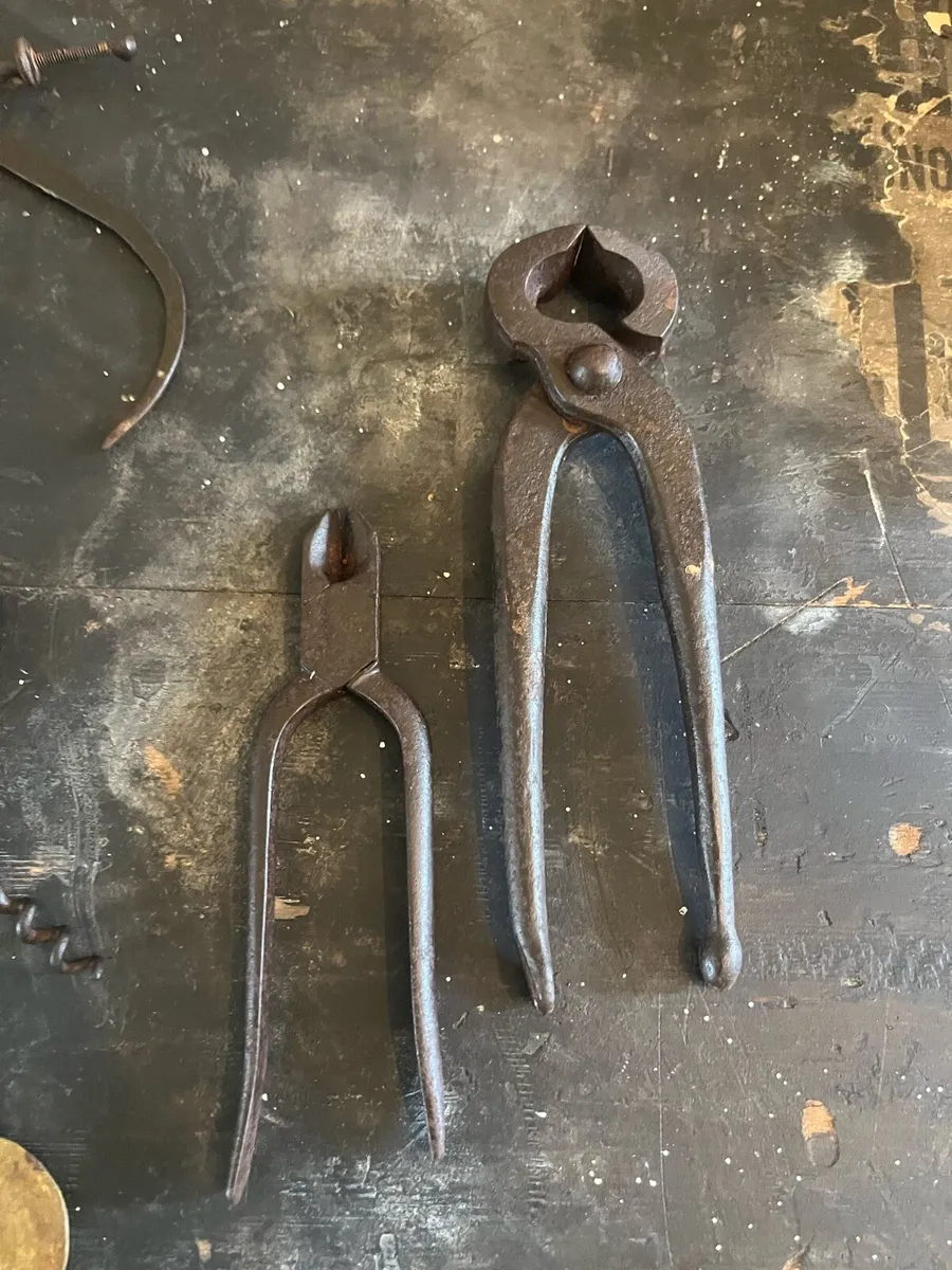 Antique Leather Saddler Tools - Image 4