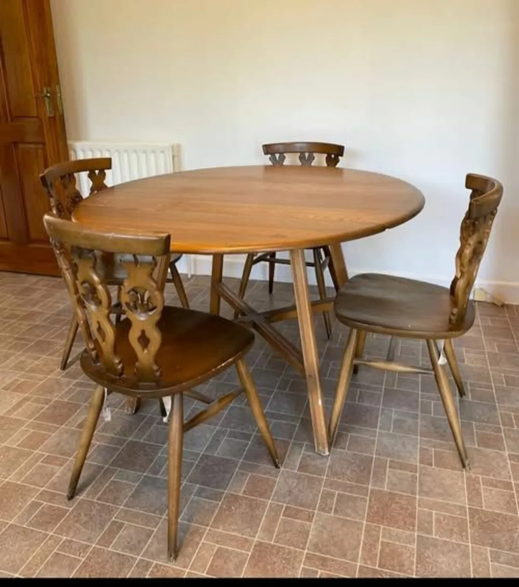 Ercol table and chairs