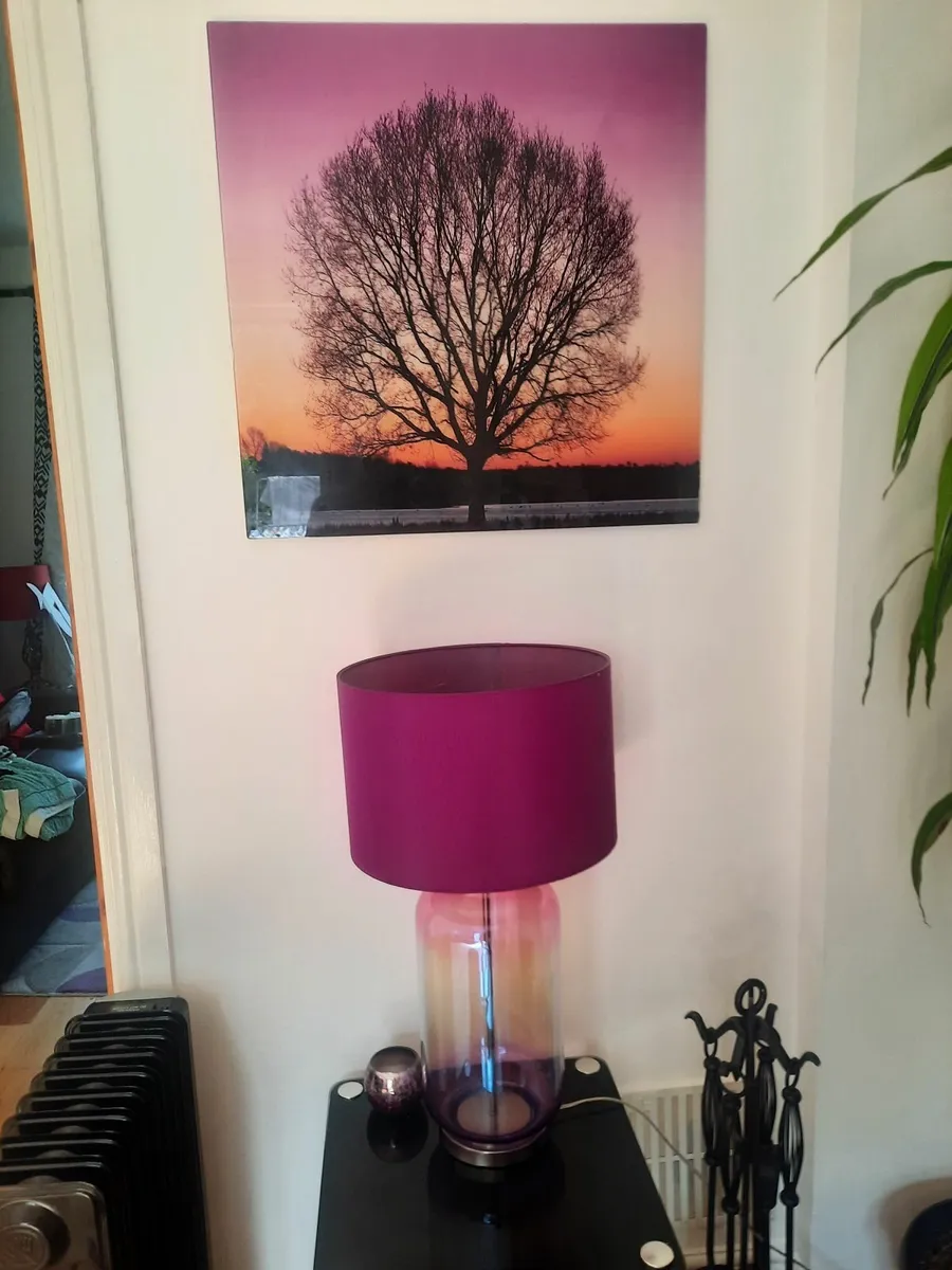 Table lamp with matching picture - Image 3