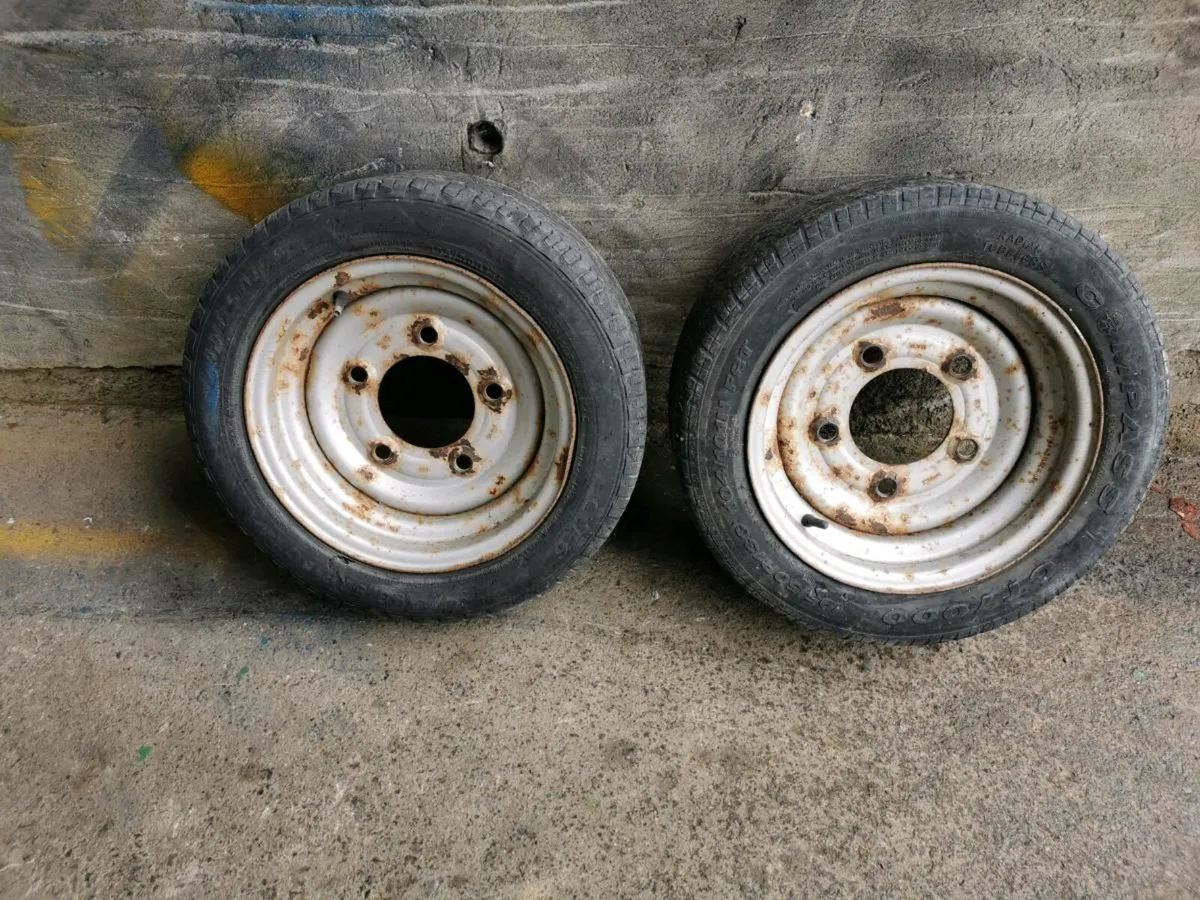2 Ivor Williams /Hutson Trailer wheels - Image 1