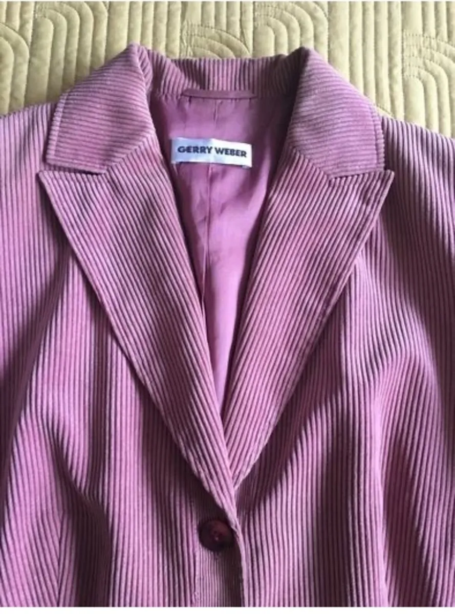 Gerry Weber Cord Blazer Jacket Size 16 - Image 1