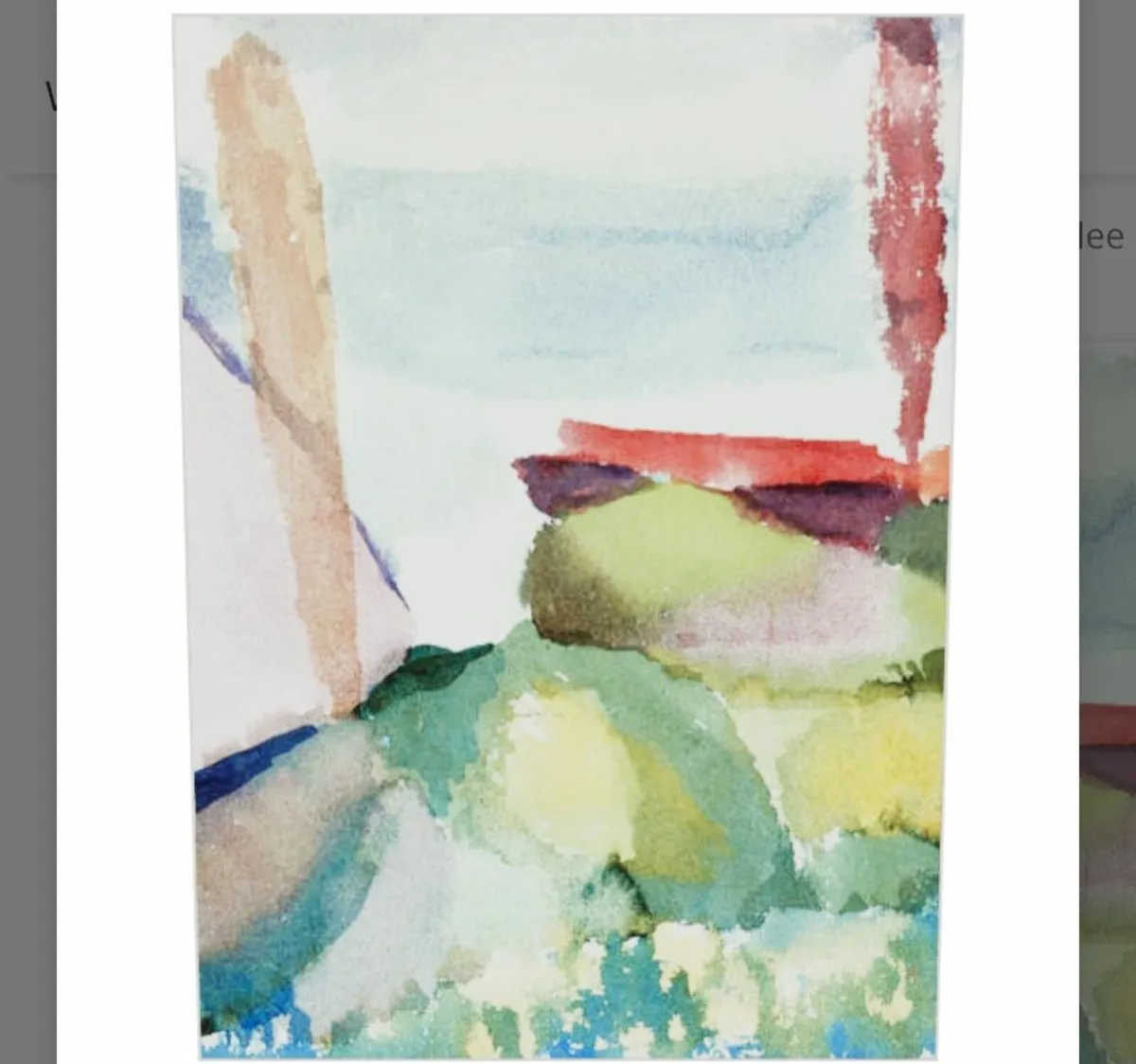 Paul Klee Gallery print Seaside in the Rain - Image 1