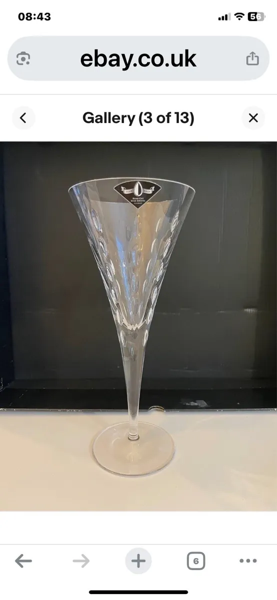 Tear Drop hand cut lead crystal glassware - Image 4