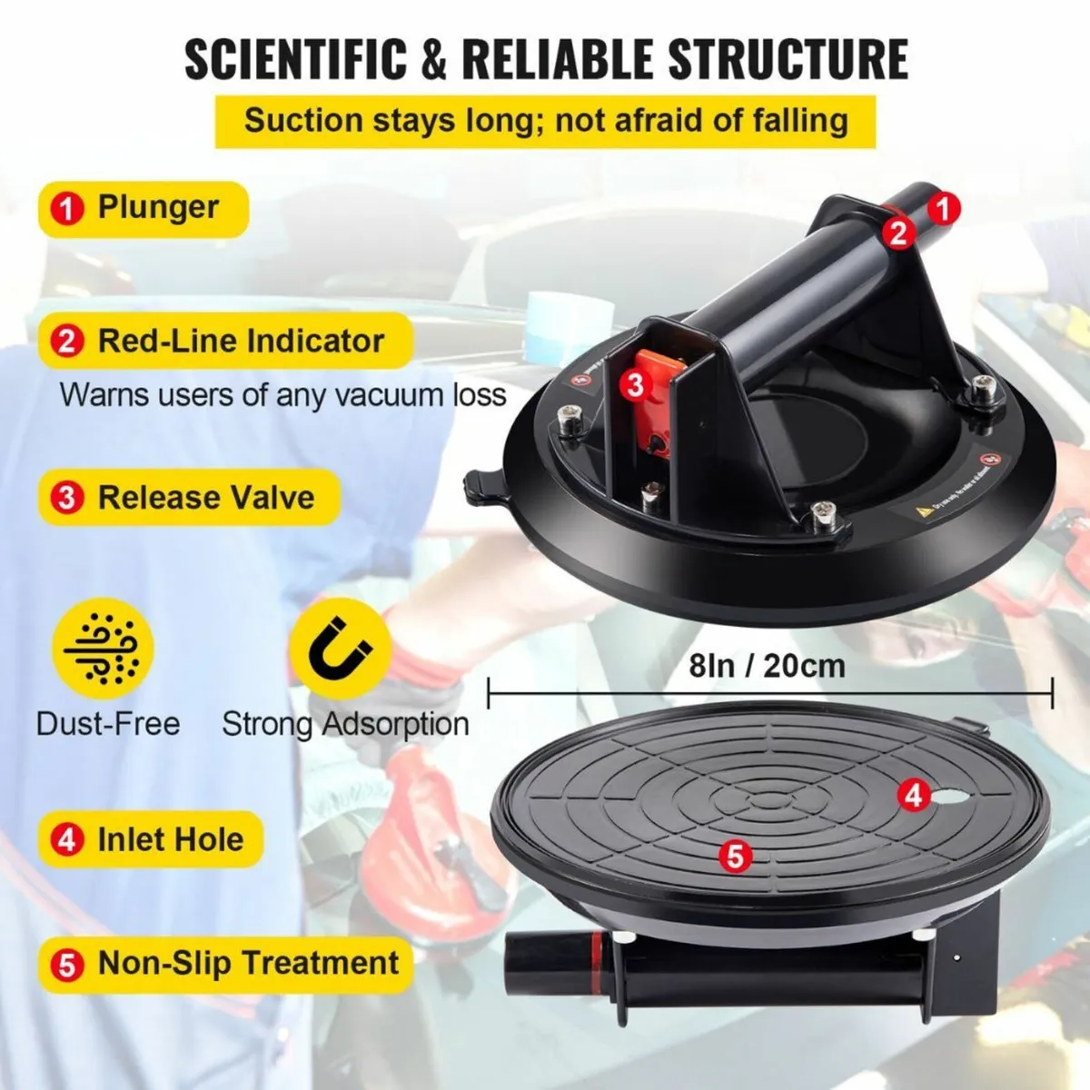 Vacuum Suction Glass Tiles Marble Granite Cup - Image 4