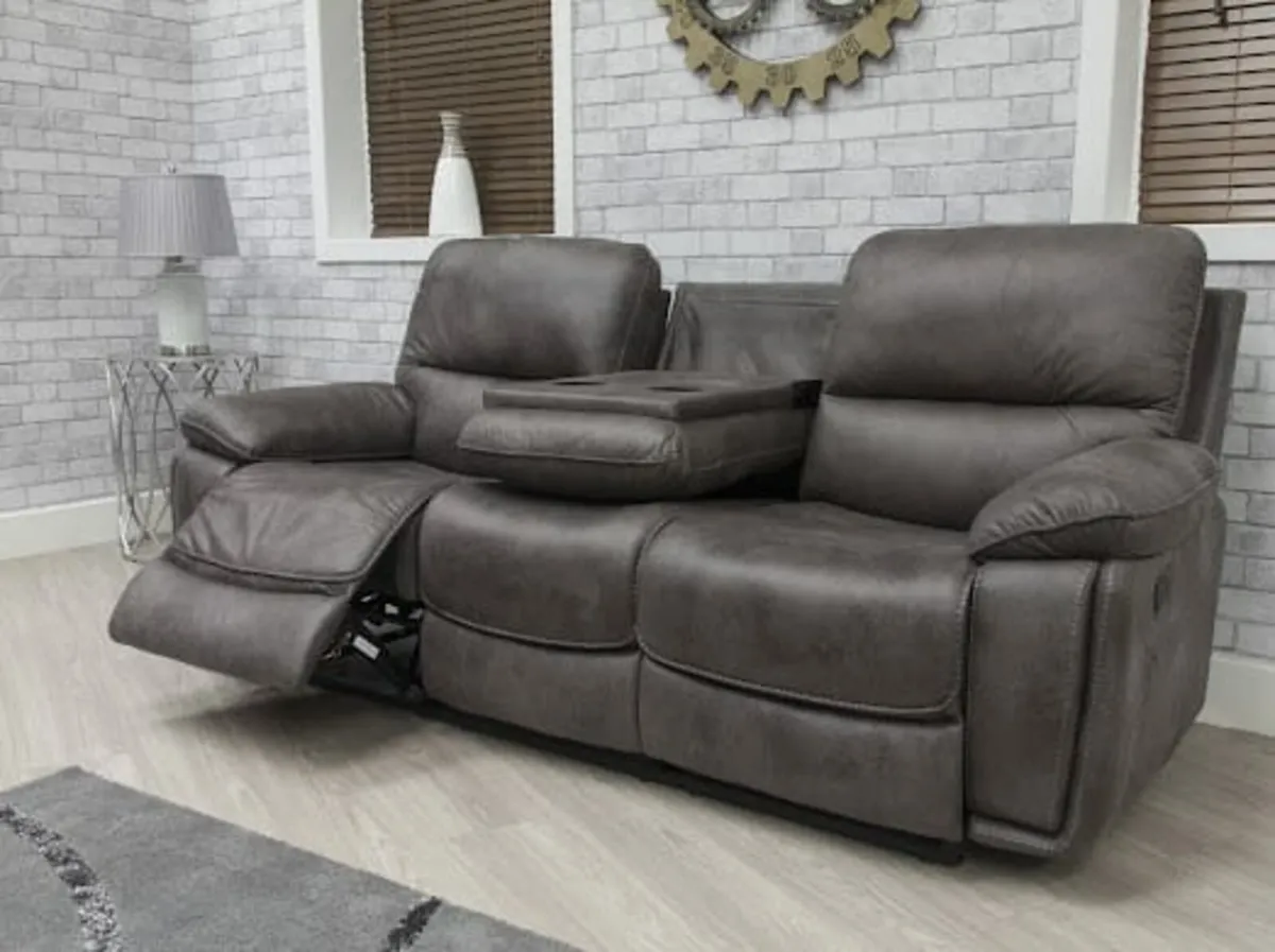 Oxford leather recliners - Image 3