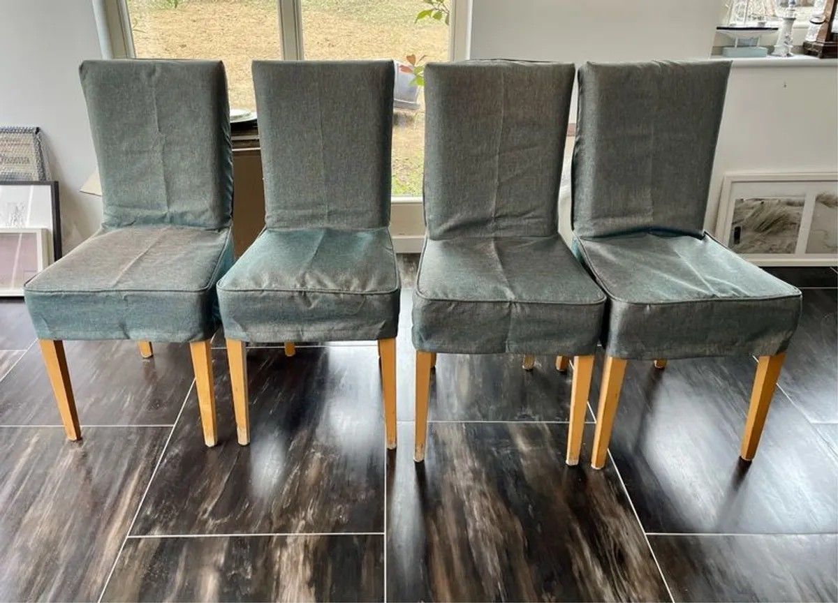 dining chairs x 4 - Image 1