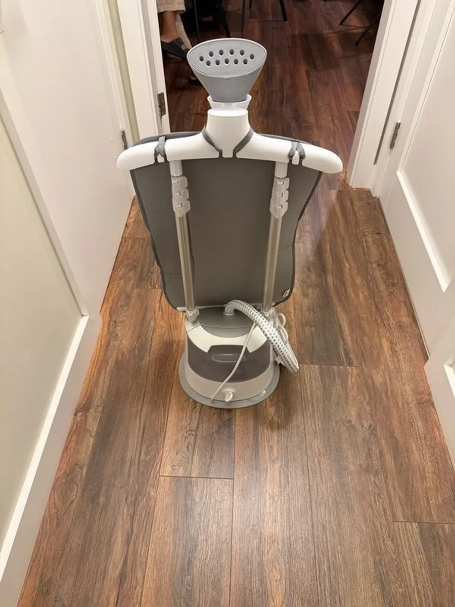 PHILIPS - Easy Touch GC487/86 Clothes Steamer - White & Grey - Image 1