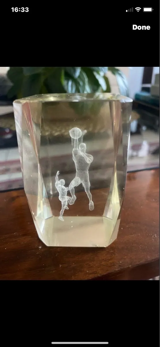 Basketball Paperweight/ Trophy - Image 1
