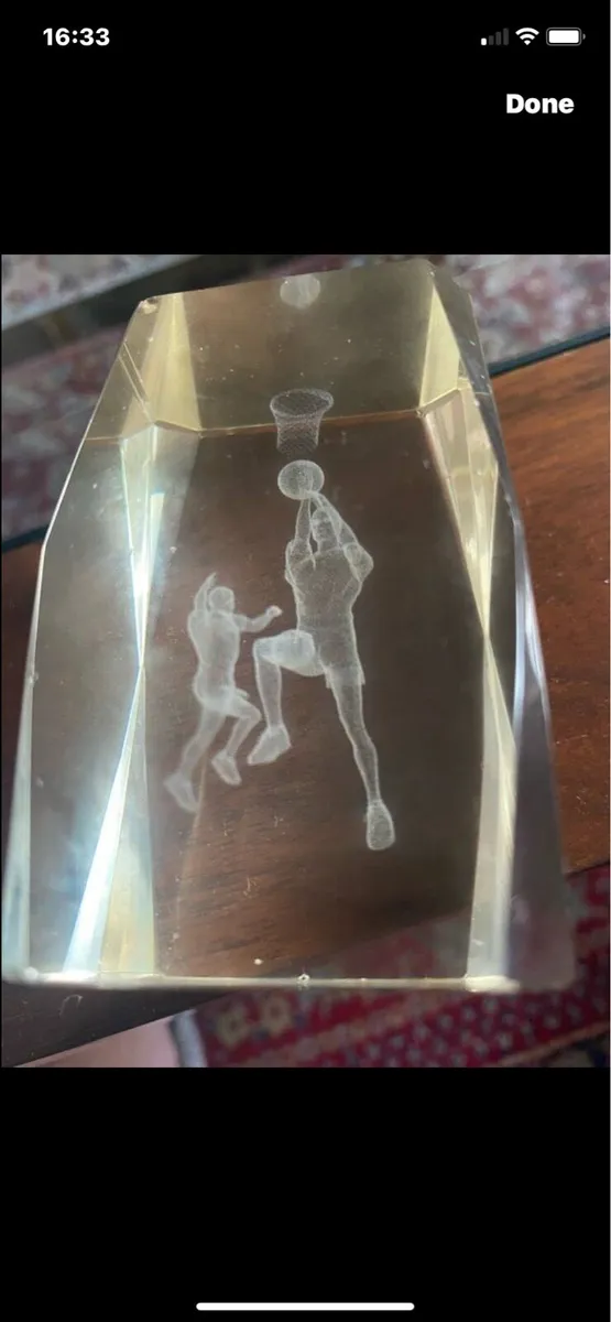 Basketball Paperweight/ Trophy - Image 3