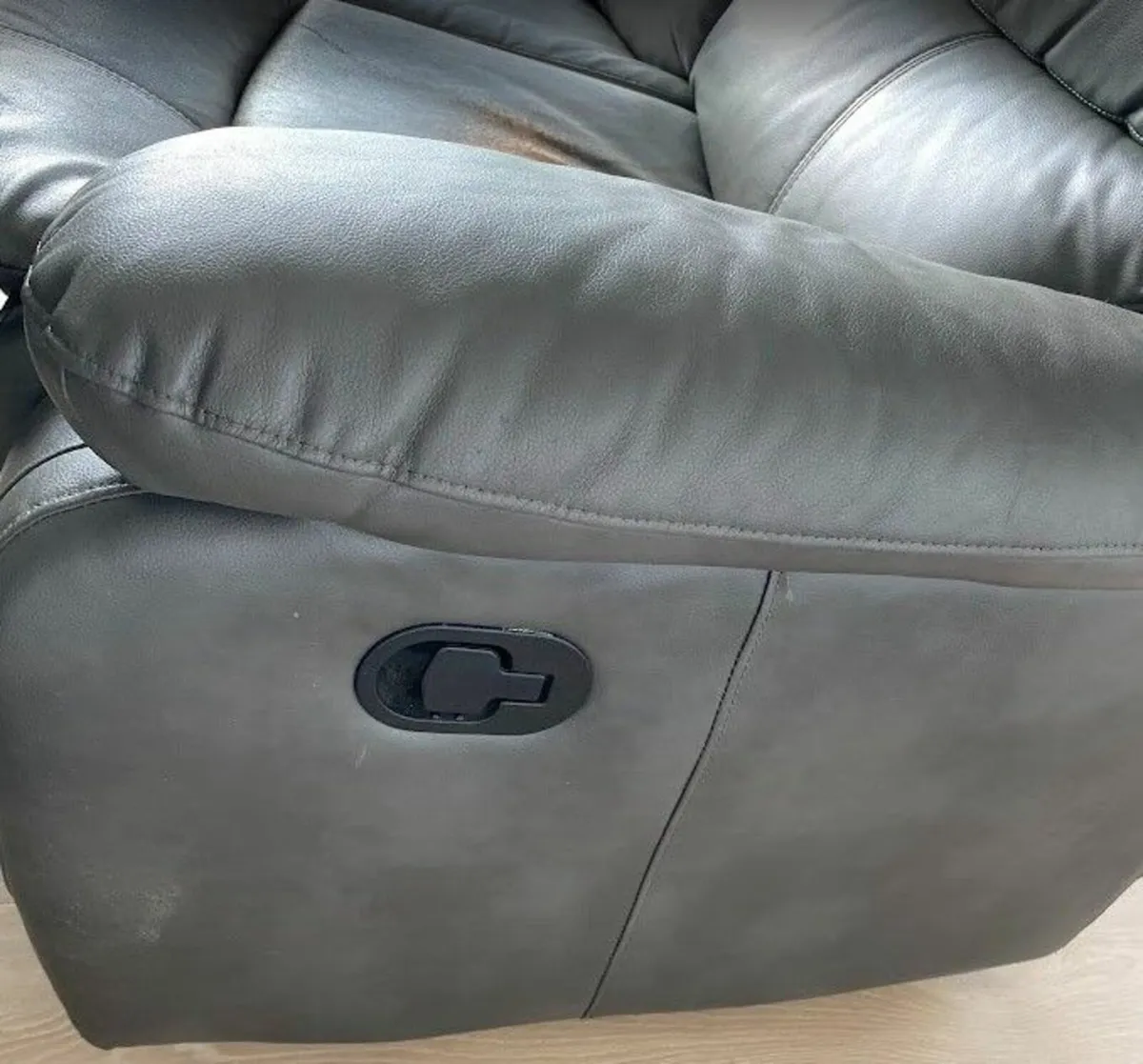 Grey recliner couch for sale - Image 3