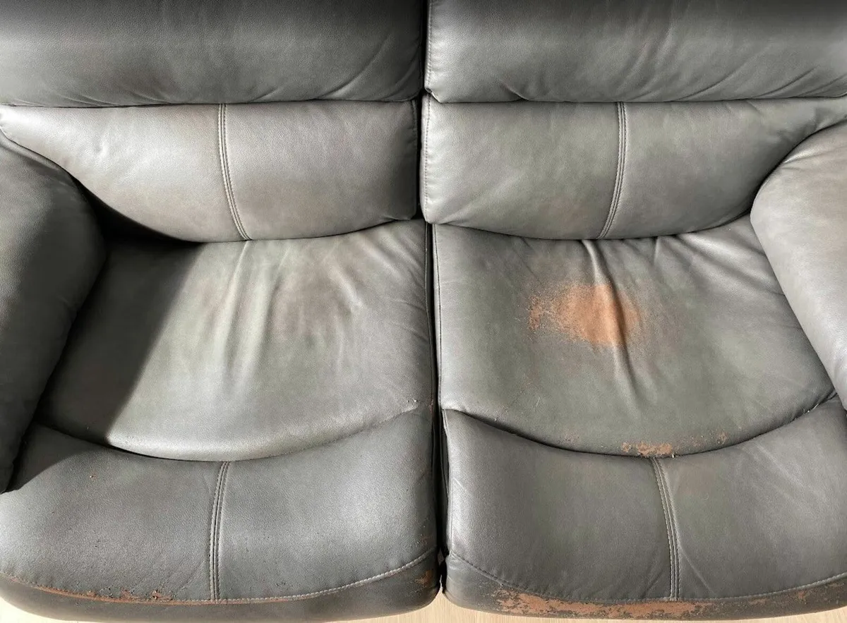 Grey recliner couch for sale - Image 4