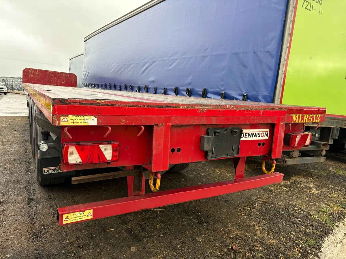 2012 Dennison 13.6Mt Triaxle Flat Trailer - Image 3