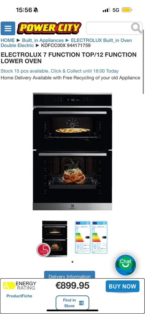 Electrolux KDFCC00X integrated double oven - Image 4