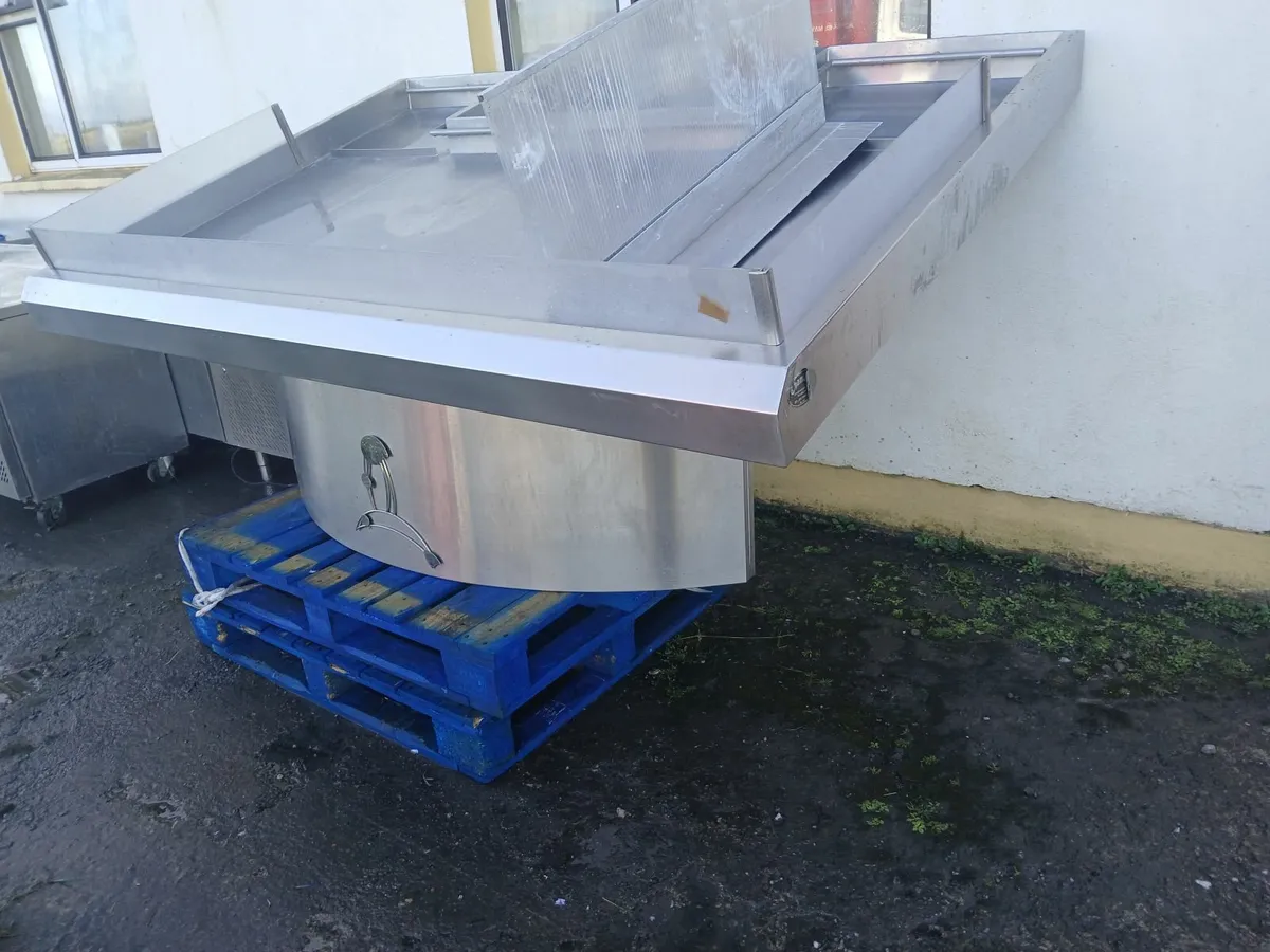 Stainless steel cabbinet double sink unit complete - Image 4