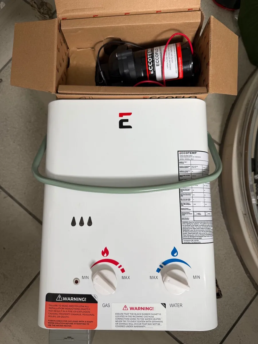 Camping or motorhome gas hot shower - Image 2