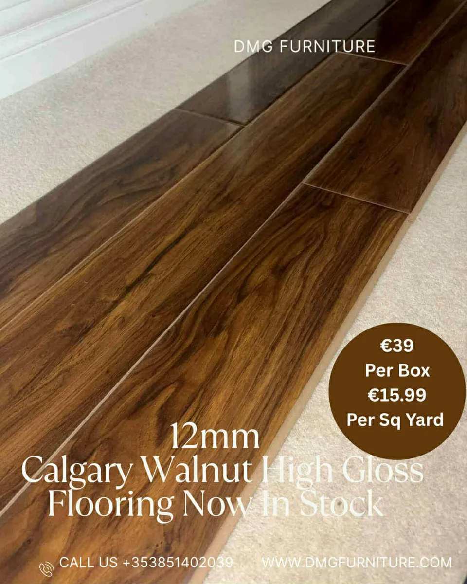 New 12mm High Gloss Flooring - Image 1