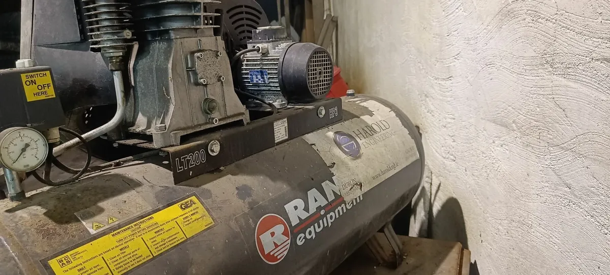 Italian made Rand 200L 3HP Air Compressor - Image 1