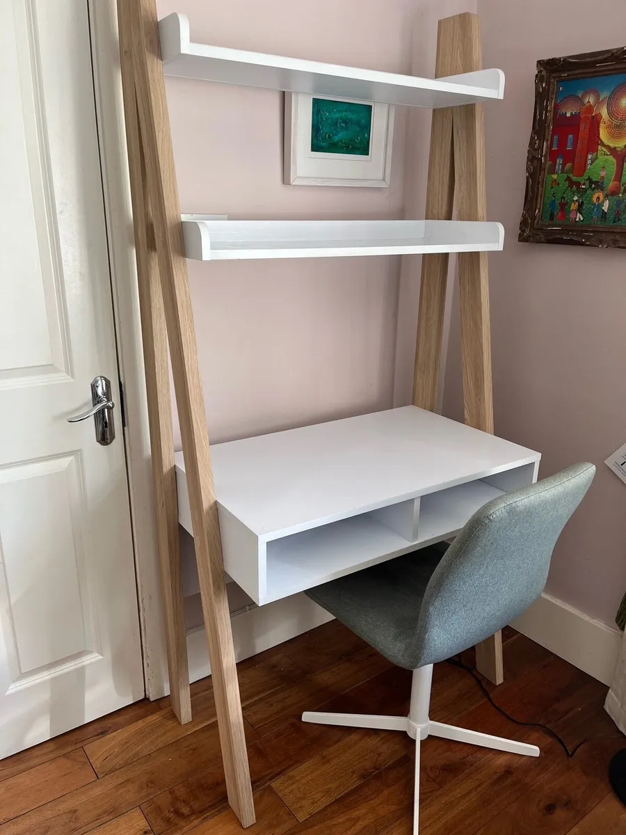 desk and chair