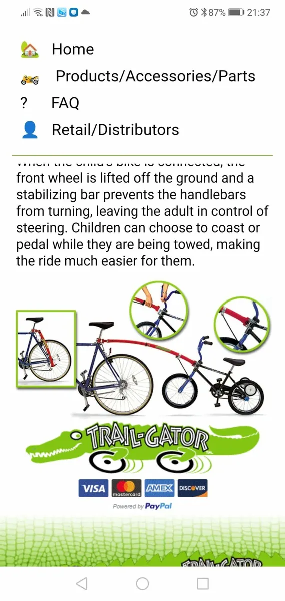 Trailgater bicycle tow bar - Image 4
