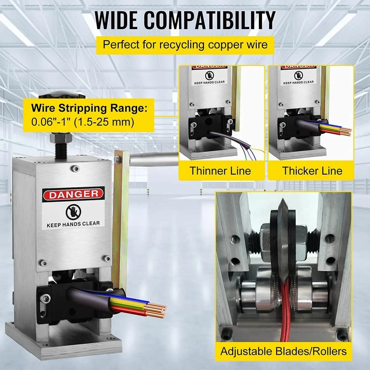 Aluminium Alloy Manual Cable/Wire Stripper Machine - Image 4