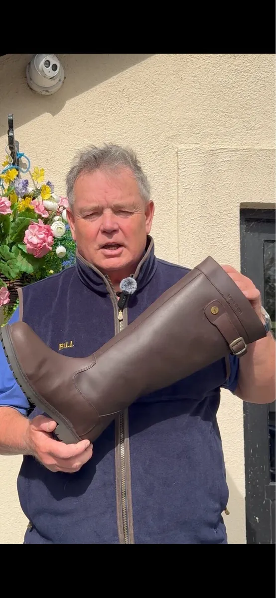 SAVE €110 LEATHER WATERPROOF BOOTS €39.99 - Image 1