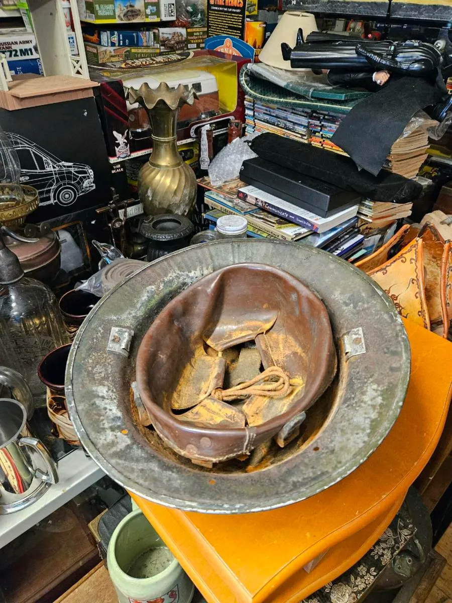 Vintage British Army Helmet - Image 3