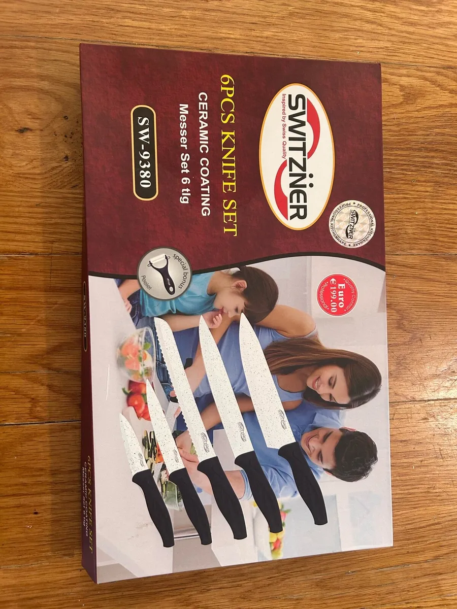 SWITZNER 6pcs knife set ceramic coating - Image 2