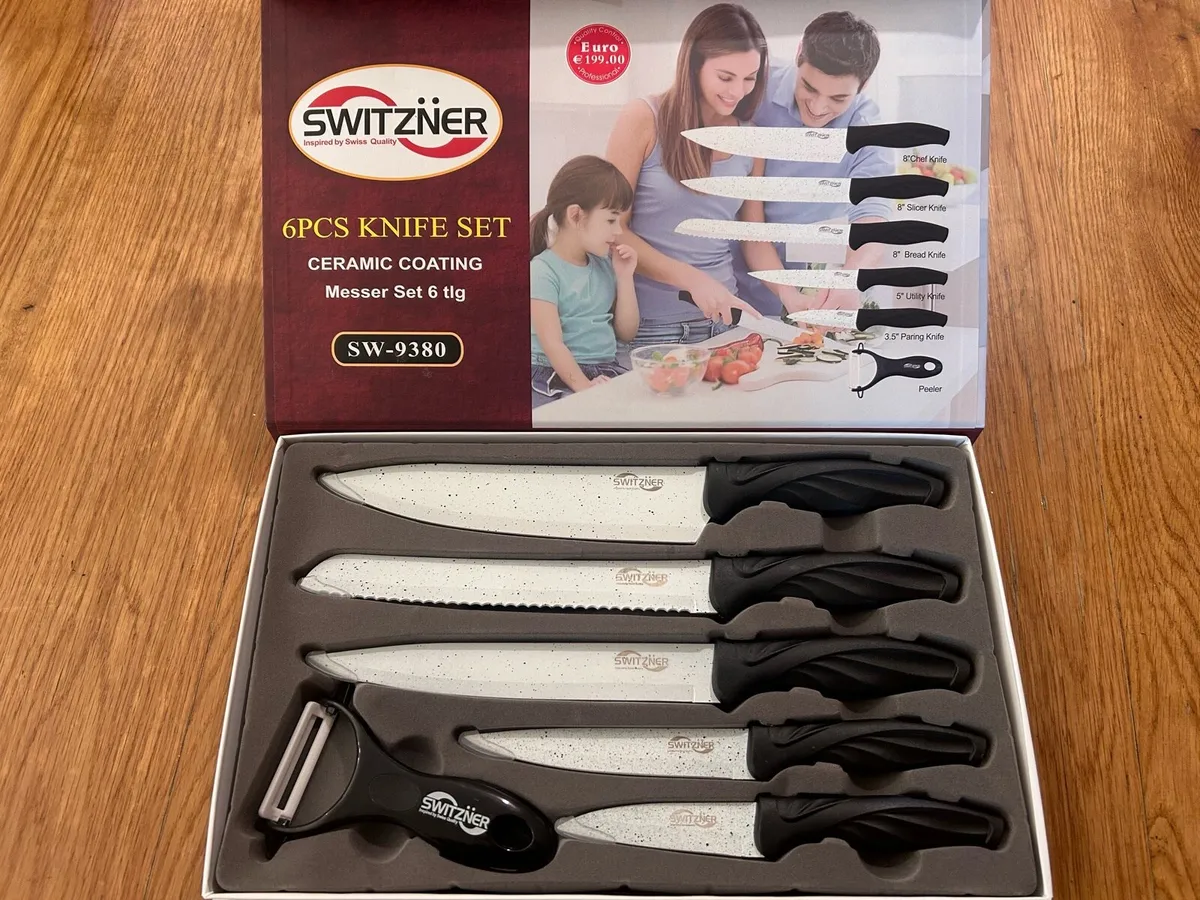 SWITZNER 6pcs knife set ceramic coating - Image 1