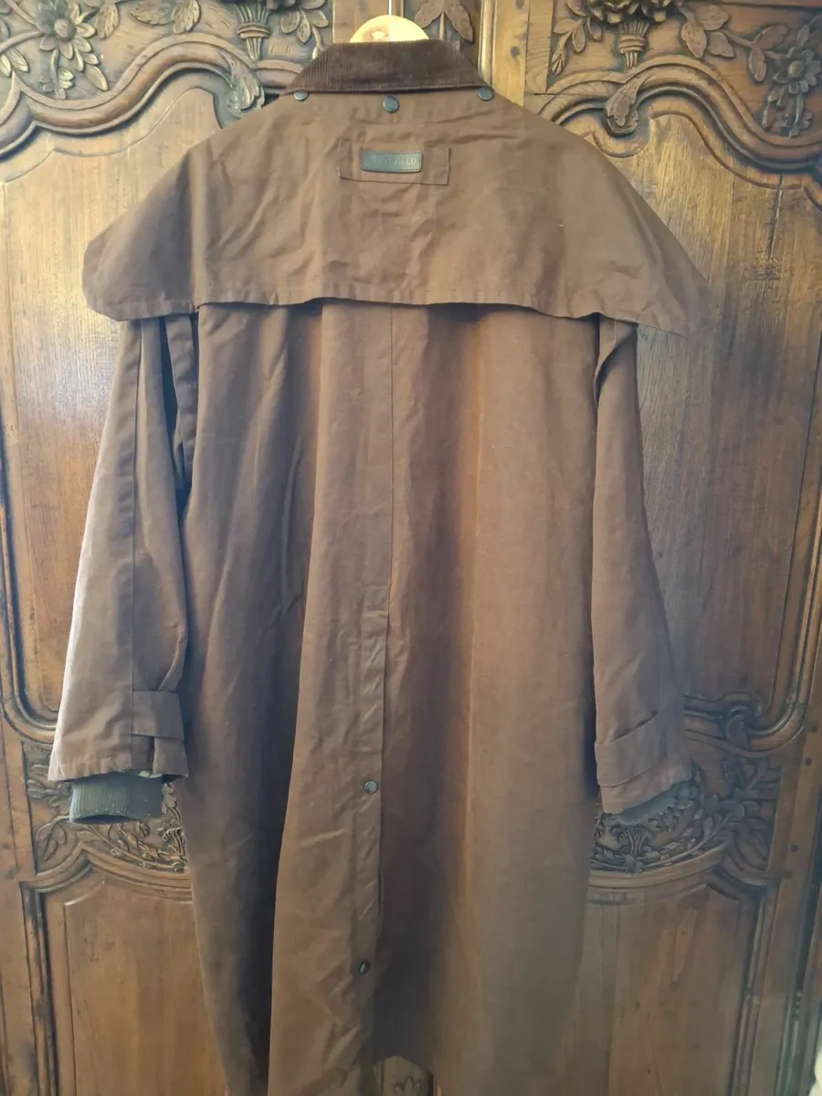 PG FIELDS WAX BROWN LONG COAT - Image 2
