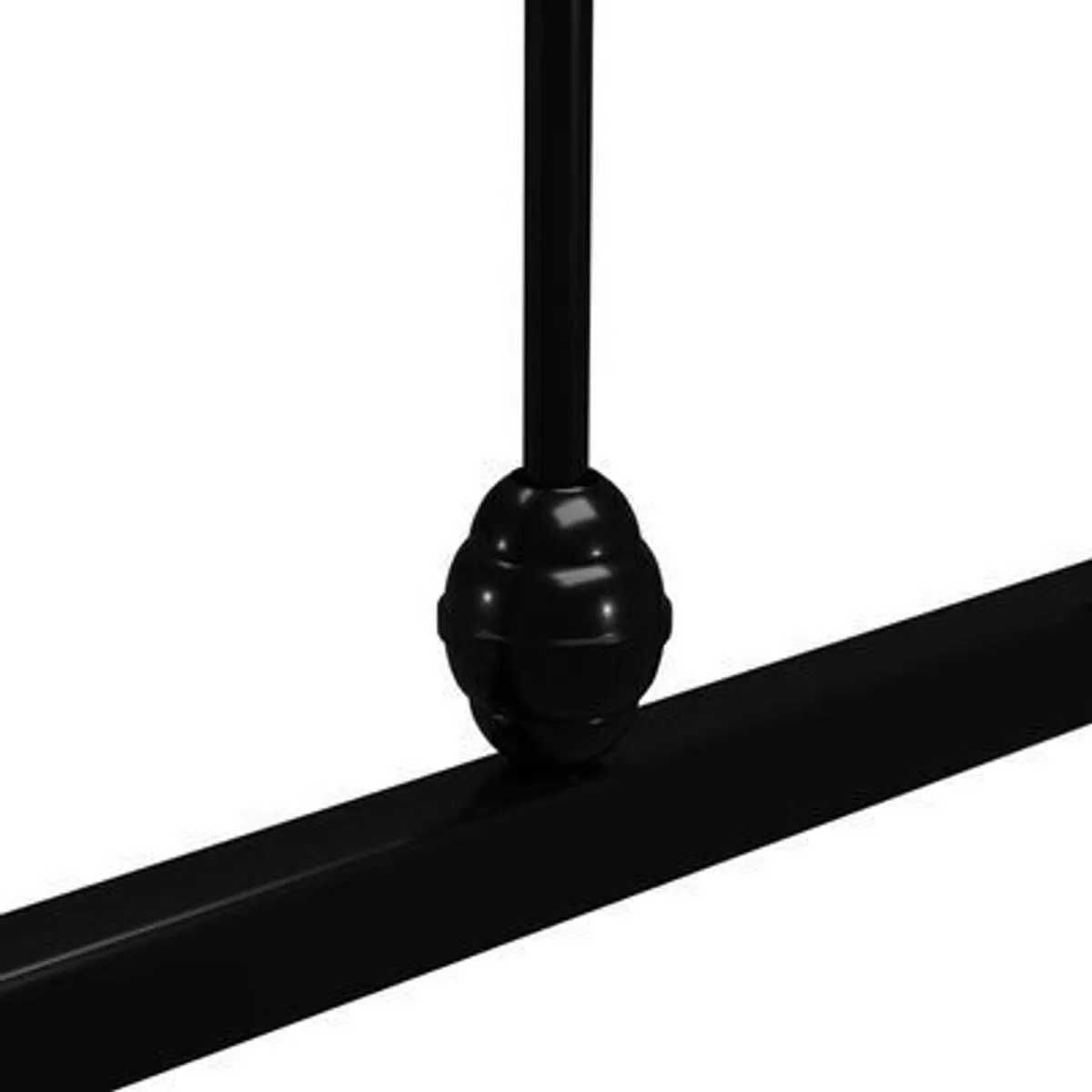 Bed Frame Black Metal 140x200 cm - Image 1