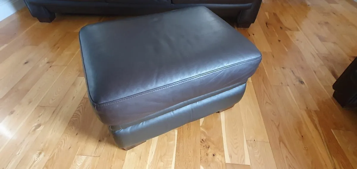 3 piece genuine leather suite - Image 4