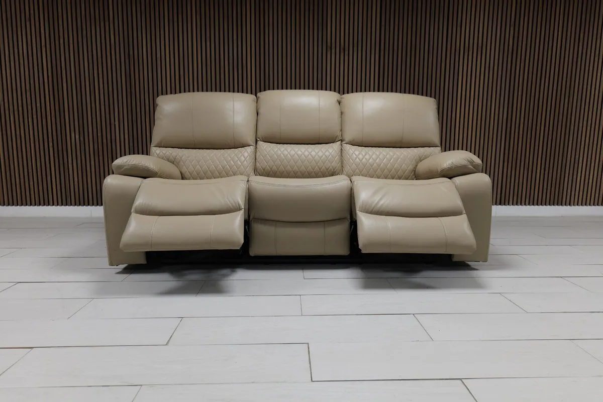 Rita 3+1 Electric Leather Recliner Sofa - Image 1