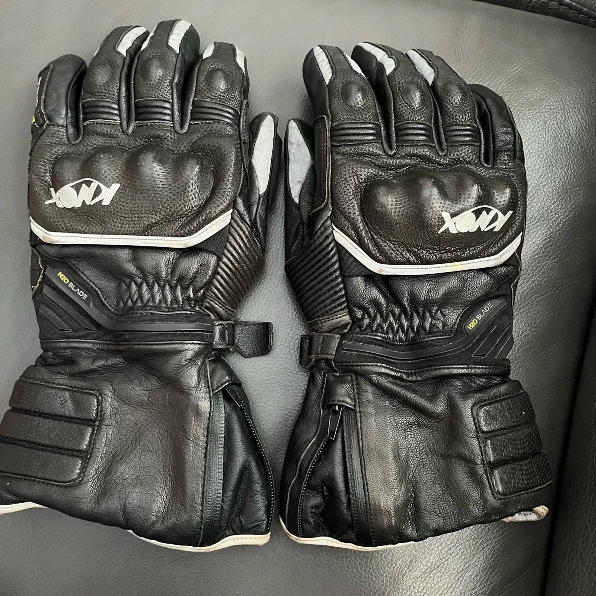 Knox Winter gloves leather. As new. Warm - Image 1
