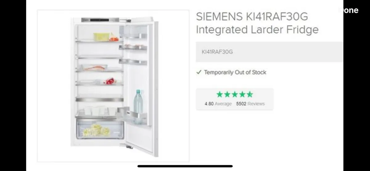 Integrated fridge - Image 4