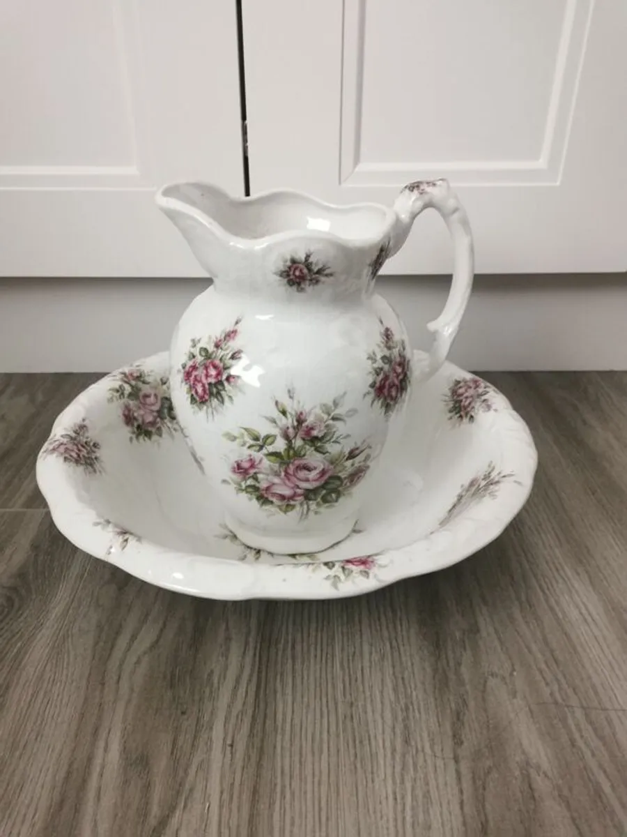 Ironstone Jug and Basin - Image 1