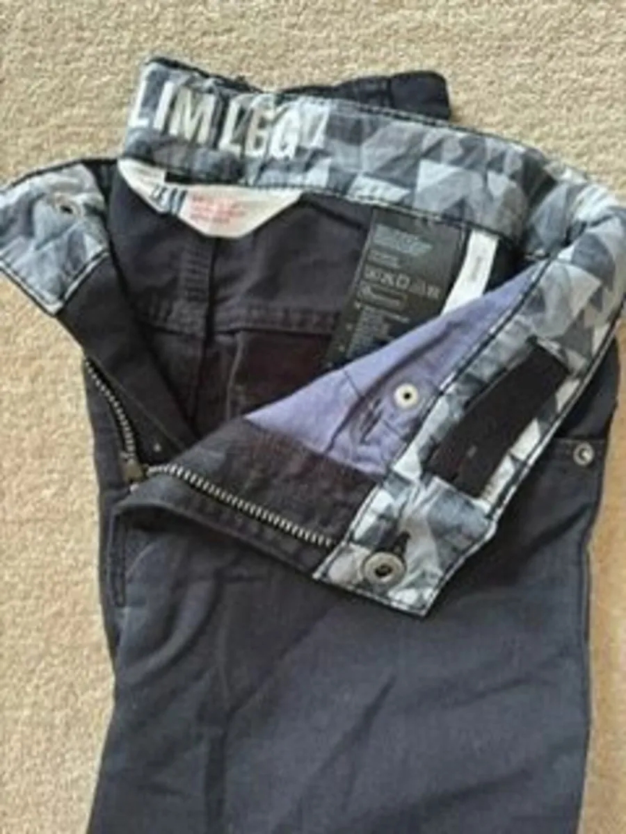 H&M Black Skinny Jeans age 7-8 - Image 3