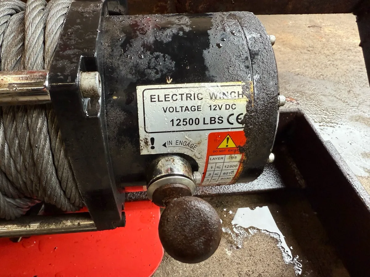 12 volt recovery winch  12500 lbs - Image 4