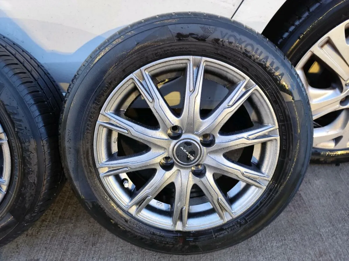 14" Toyota Yaris or other 4x100 alloy wheels. - Image 2