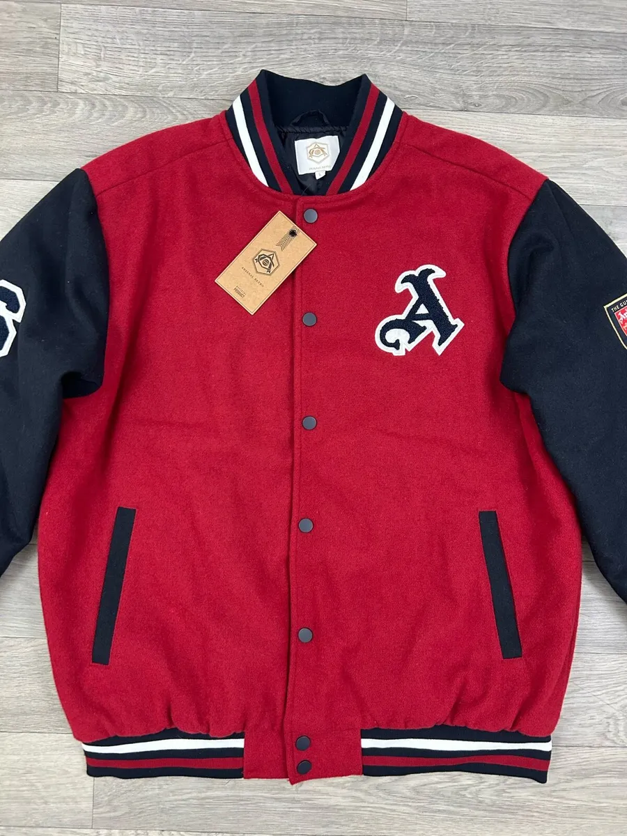 NEW Official Arsenal Retro Crest Varsity Jacket - Image 2