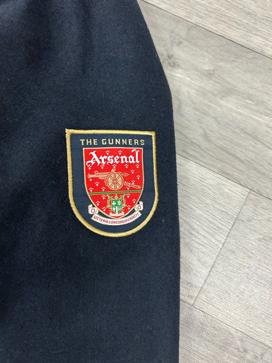 NEW Official Arsenal Retro Crest Varsity Jacket - Image 3