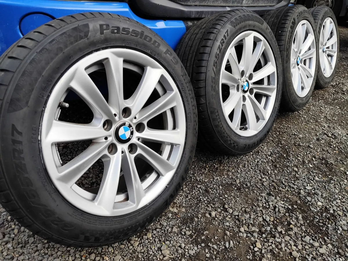 BMW 5 series alloy wheels with very good tyres. - Image 1