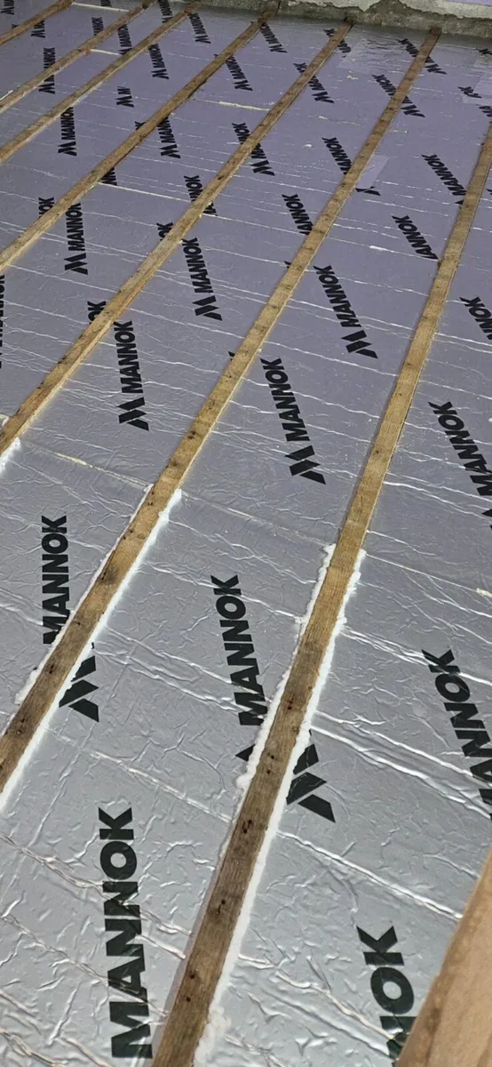 100mm PIR  insulation board, 8' x 4' foil wrapped - Image 2