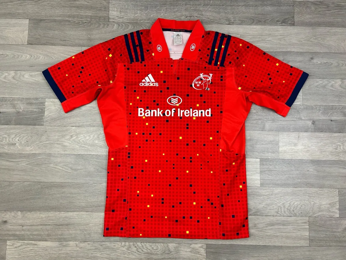 Adidas Munster Rugby Bank Of Ireland ユニ MUNSTER RUGBY CLUB Adidas Bank of Ireland Jersey, Men's Size