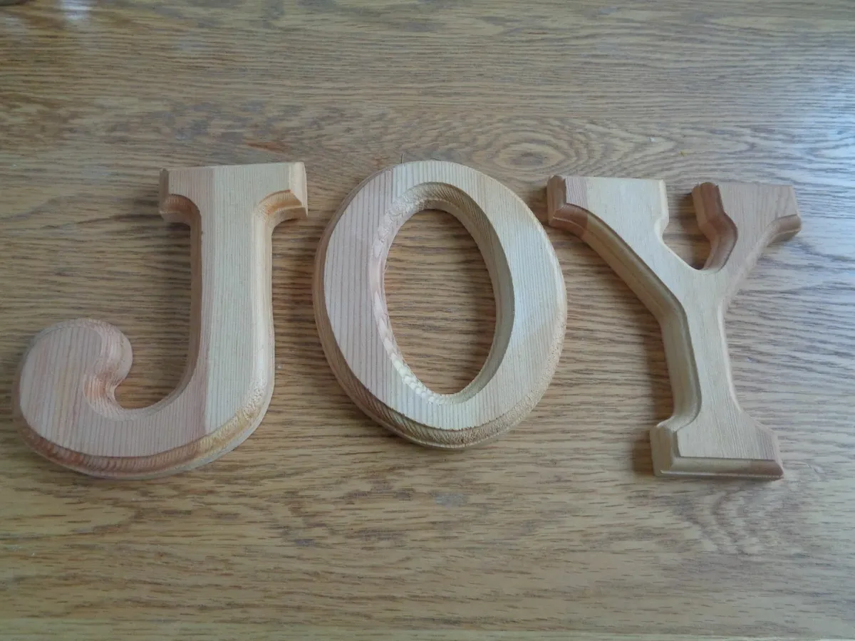 Wooden Letters x 3 for Sale - Image 1