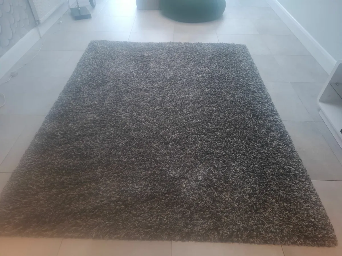Shaggy Grey Rug - Image 1