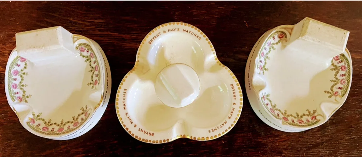 Three Antique advertising ashtrays - Image 2