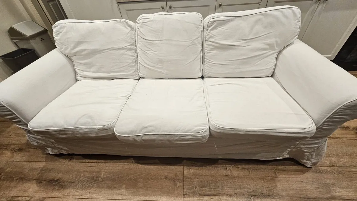 Three Seater Sofa and Armchair - Image 1