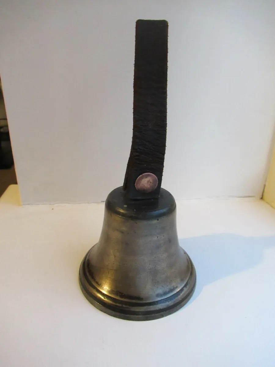 antique vintage school bell gift RARE bronze - Image 4