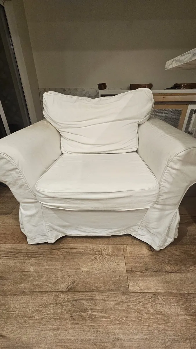 Three Seater Sofa and Armchair - Image 2